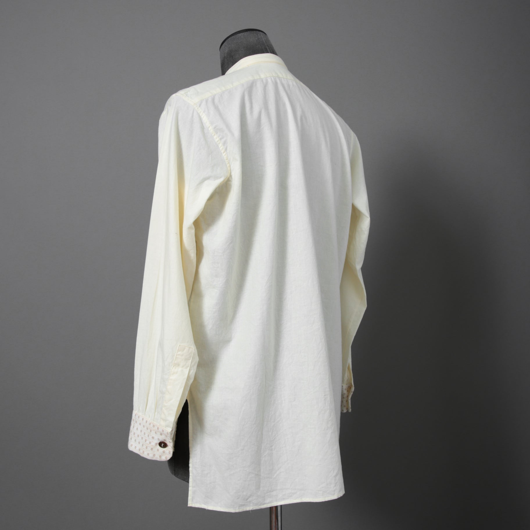 ARCHIVIO J.M.RIBOT / 20SS ヴィンテージコットン / プルオーバー 長袖シャツ / size 46 (NATURAL)