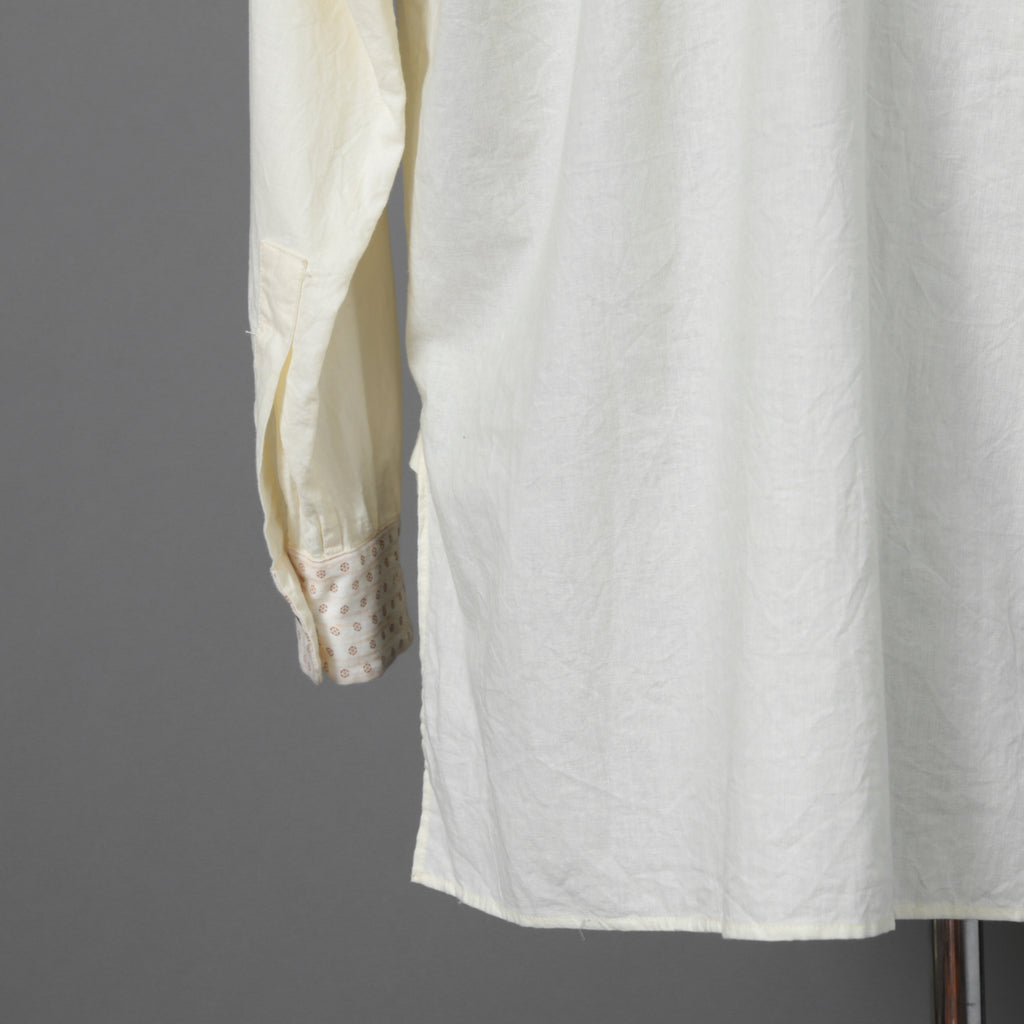 ARCHIVIO J.M.RIBOT / 20SS ヴィンテージコットン / プルオーバー 長袖シャツ / size 46 (NATURAL)