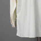 ARCHIVIO J.M.RIBOT / 20SS ヴィンテージコットン / プルオーバー 長袖シャツ / size 46 (NATURAL)