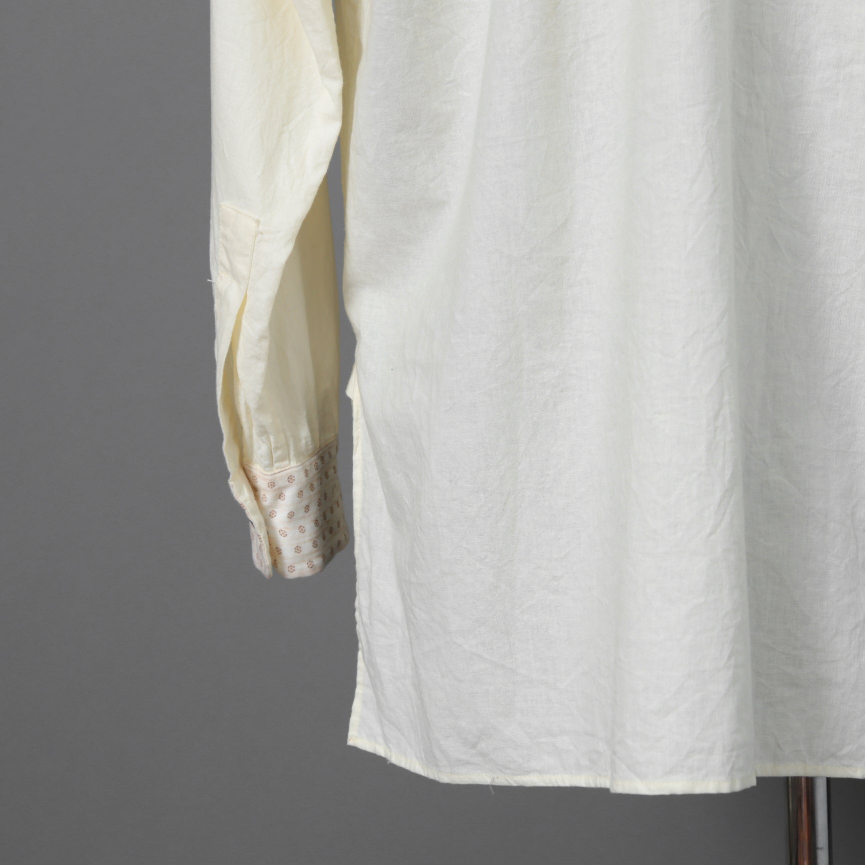 ARCHIVIO J.M.RIBOT / 20SS ヴィンテージコットン / プルオーバー 長袖シャツ / size 46 (NATURAL)