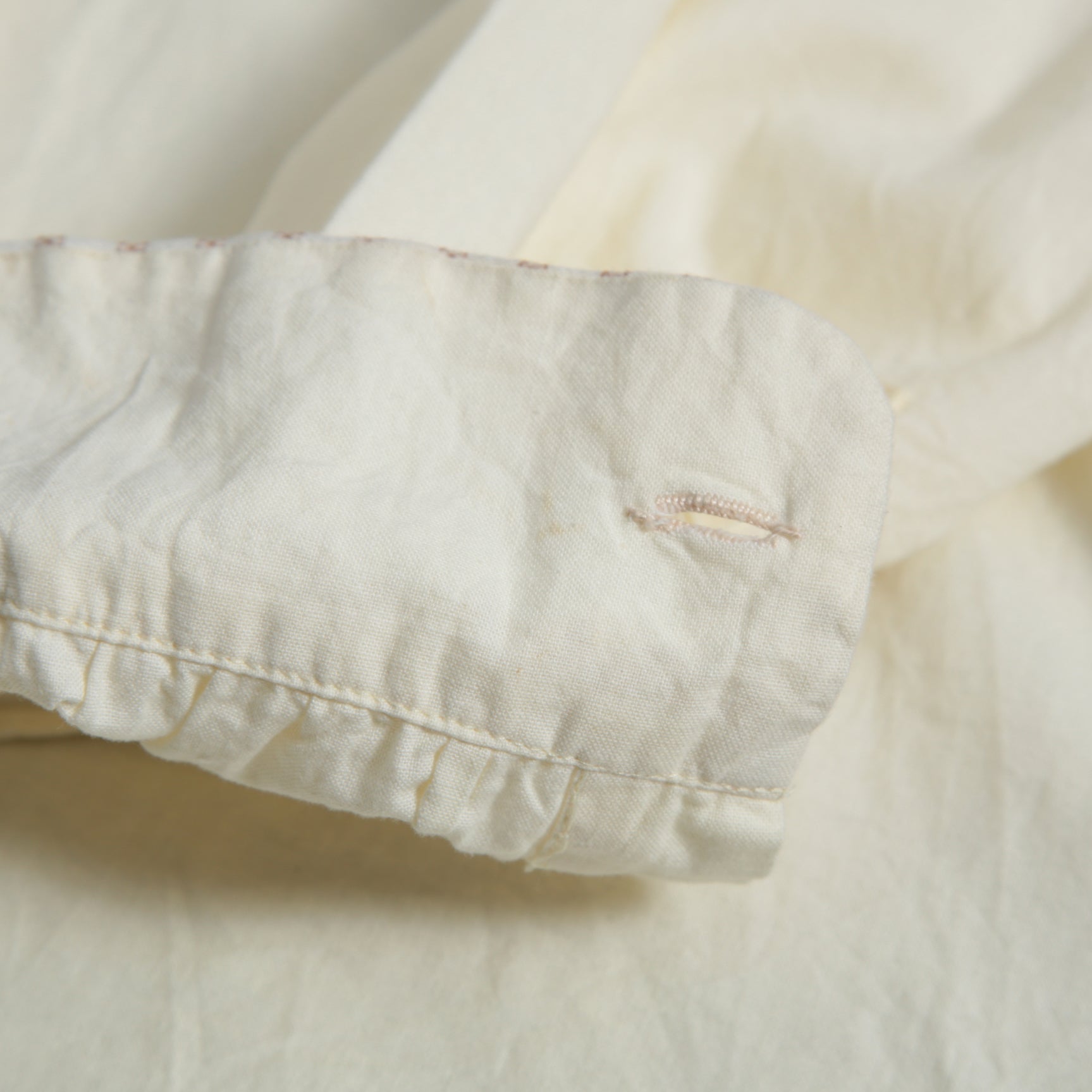 ARCHIVIO J.M.RIBOT / 20SS ヴィンテージコットン / プルオーバー 長袖シャツ / size 46 (NATURAL)