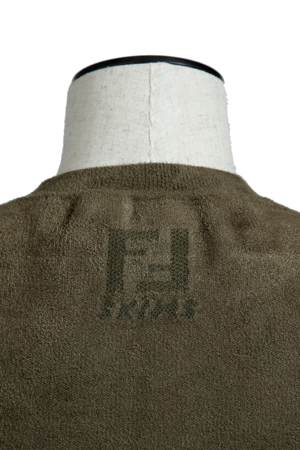 未使用 FENDI フェンディ × SKIMS スキムズ / 2021年モデル マキシ丈 半袖 ドレス タイトワンピース / size 42 カーキ