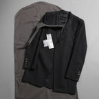 Rick Owens リックオウエンス / 美品 22SS FOGACHINE / WALRUS TUX / ウォルラス タキシー / ウール タキシードジャケット / RU01B1732-ZLSC / size46 (BLACK)