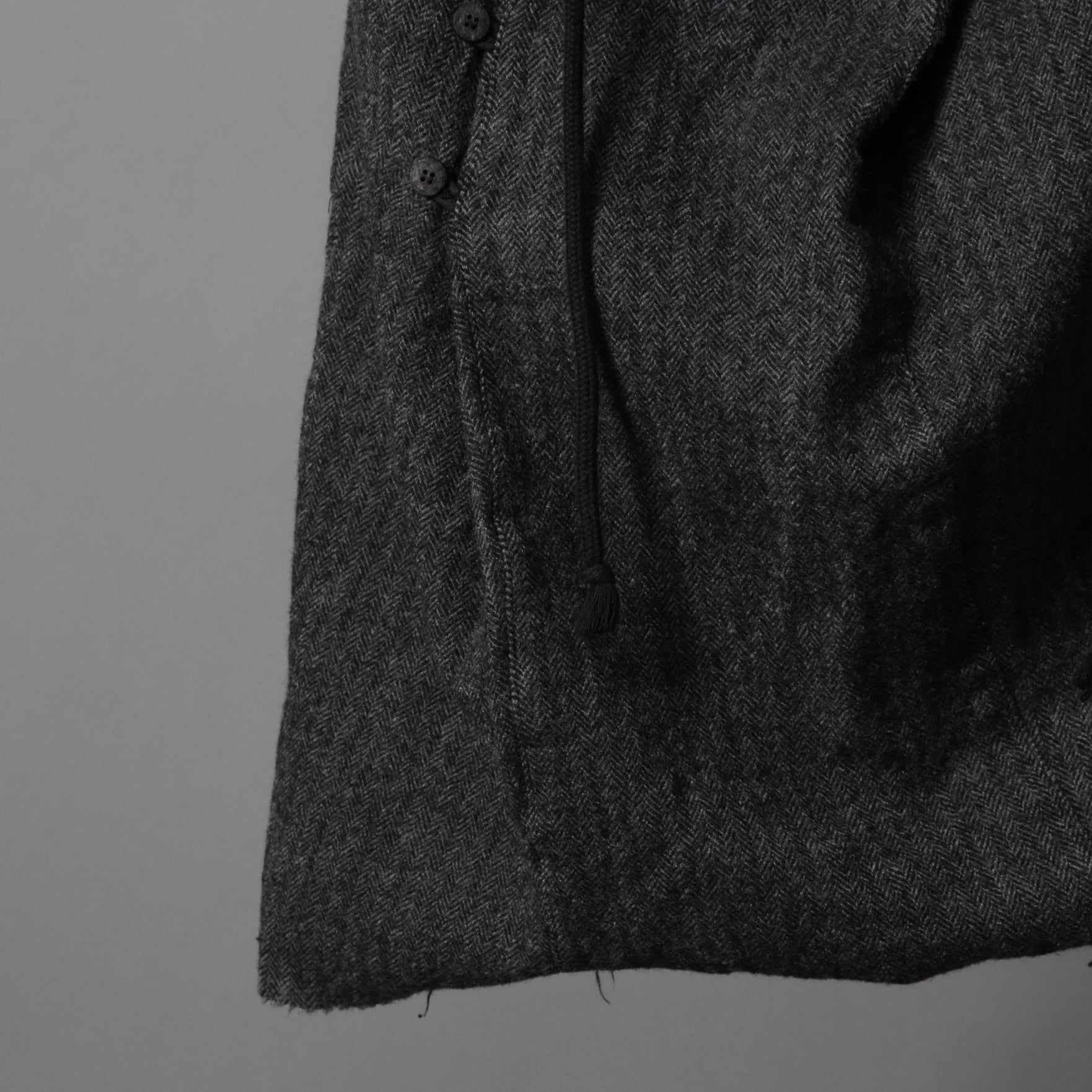 Marc Point マークポイント / ウールヘリンボーン サルエル パンツ / size 46 (GRAY)