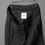 Marc Point マークポイント / ウールヘリンボーン サルエル パンツ / size 46 (GRAY)