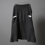 Marc Point マークポイント / ウールヘリンボーン サルエル パンツ / size 46 (GRAY)