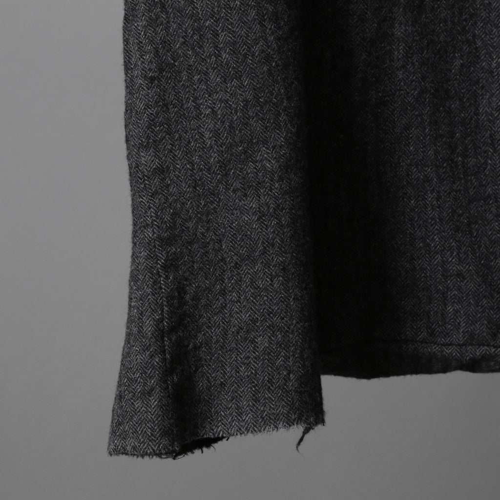 Marc Point マークポイント / ウールヘリンボーン サルエル パンツ / size 46 (GRAY)