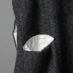 Marc Point マークポイント / ウールヘリンボーン サルエル パンツ / size 46 (GRAY)