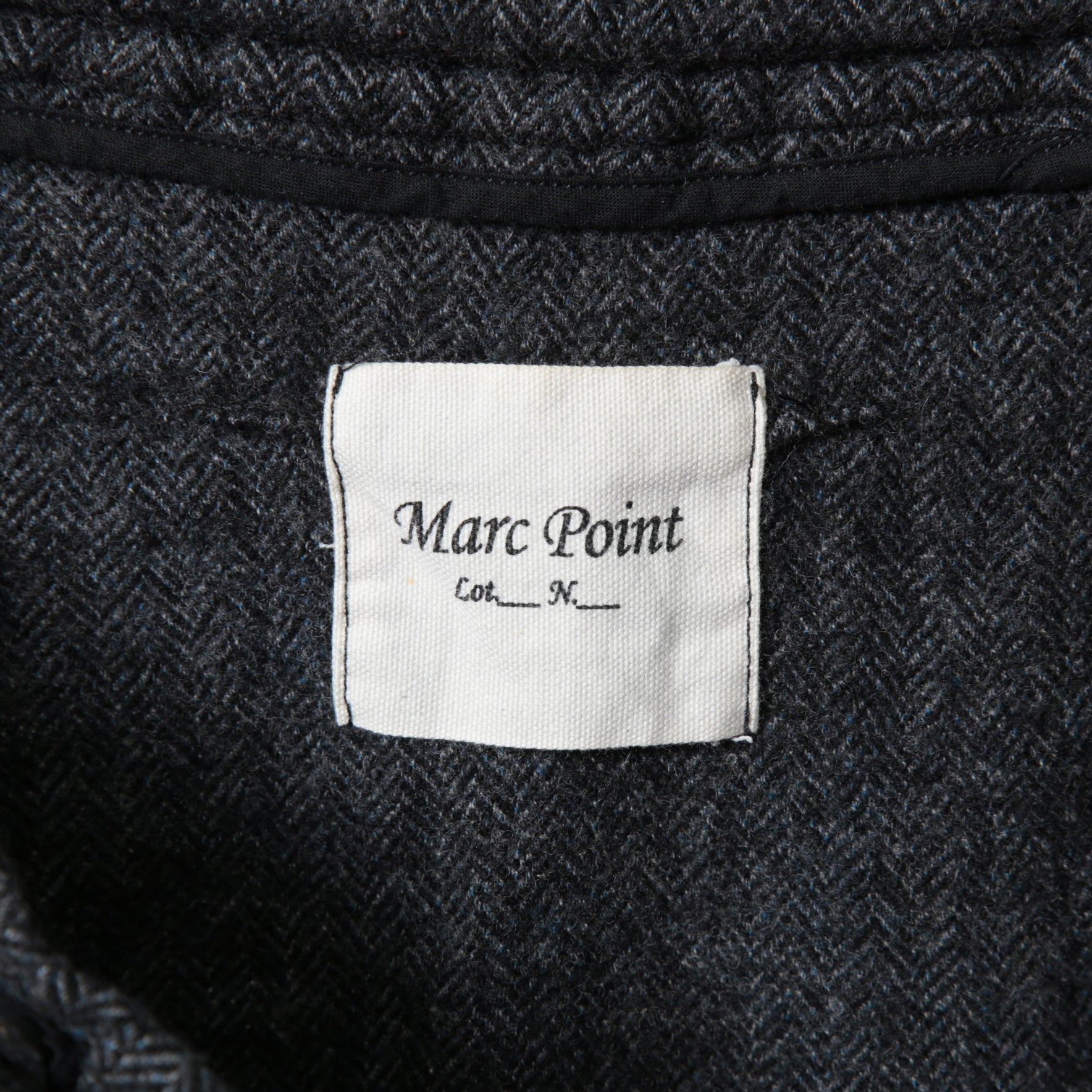 Marc Point マークポイント / ウールヘリンボーン サルエル パンツ / size 46 (GRAY)
