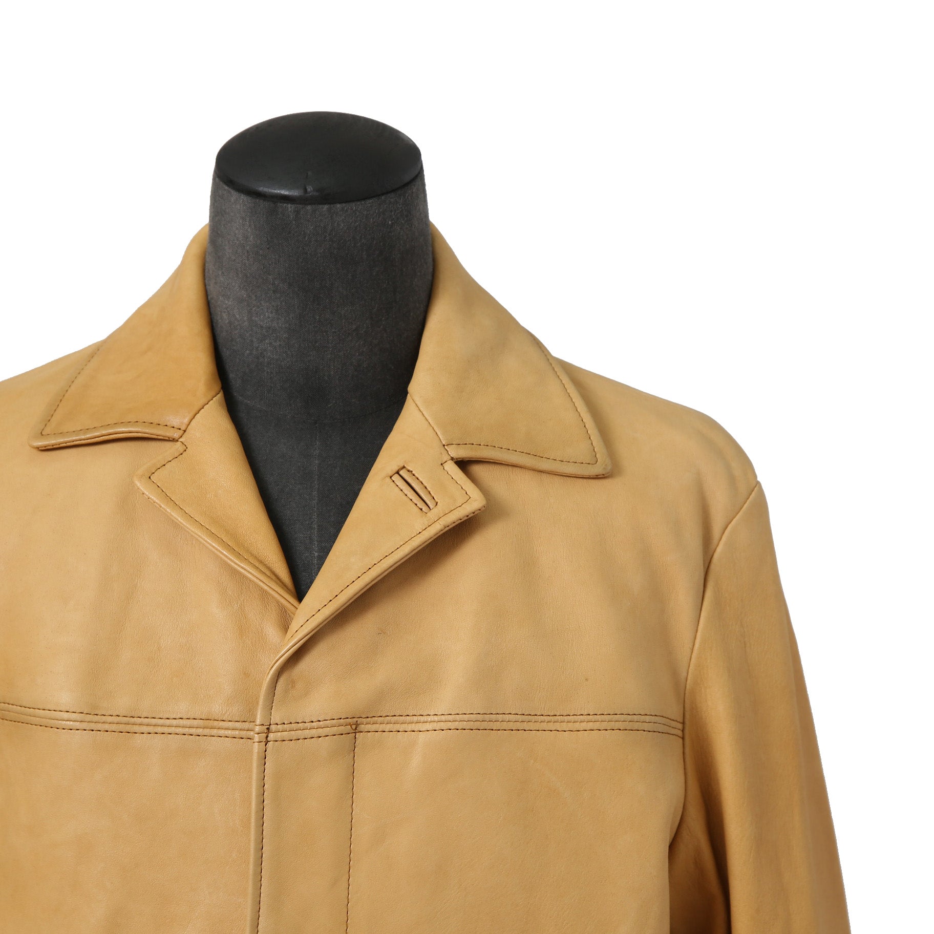 美品 DIESEL ディーゼル / L-NICO レザージャケット/ 現行デザイナー モデル / size 46 キャメル