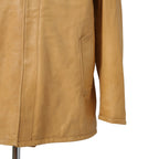 美品 DIESEL ディーゼル / L-NICO レザージャケット/ 現行デザイナー モデル / size 46 キャメル
