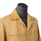美品 DIESEL ディーゼル / L-NICO レザージャケット/ 現行デザイナー モデル / size 46 キャメル