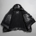 MONCLER モンクレール /  2022-2023AW / GRENOBLE MANTELLA グルノーブル マンテラ / ウール モヘア アルパカ ニット ポンチョ / ダウン入り   / size FREE (BLACK)