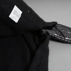 MONCLER モンクレール /  2022-2023AW / GRENOBLE MANTELLA グルノーブル マンテラ / ウール モヘア アルパカ ニット ポンチョ / ダウン入り   / size FREE (BLACK)