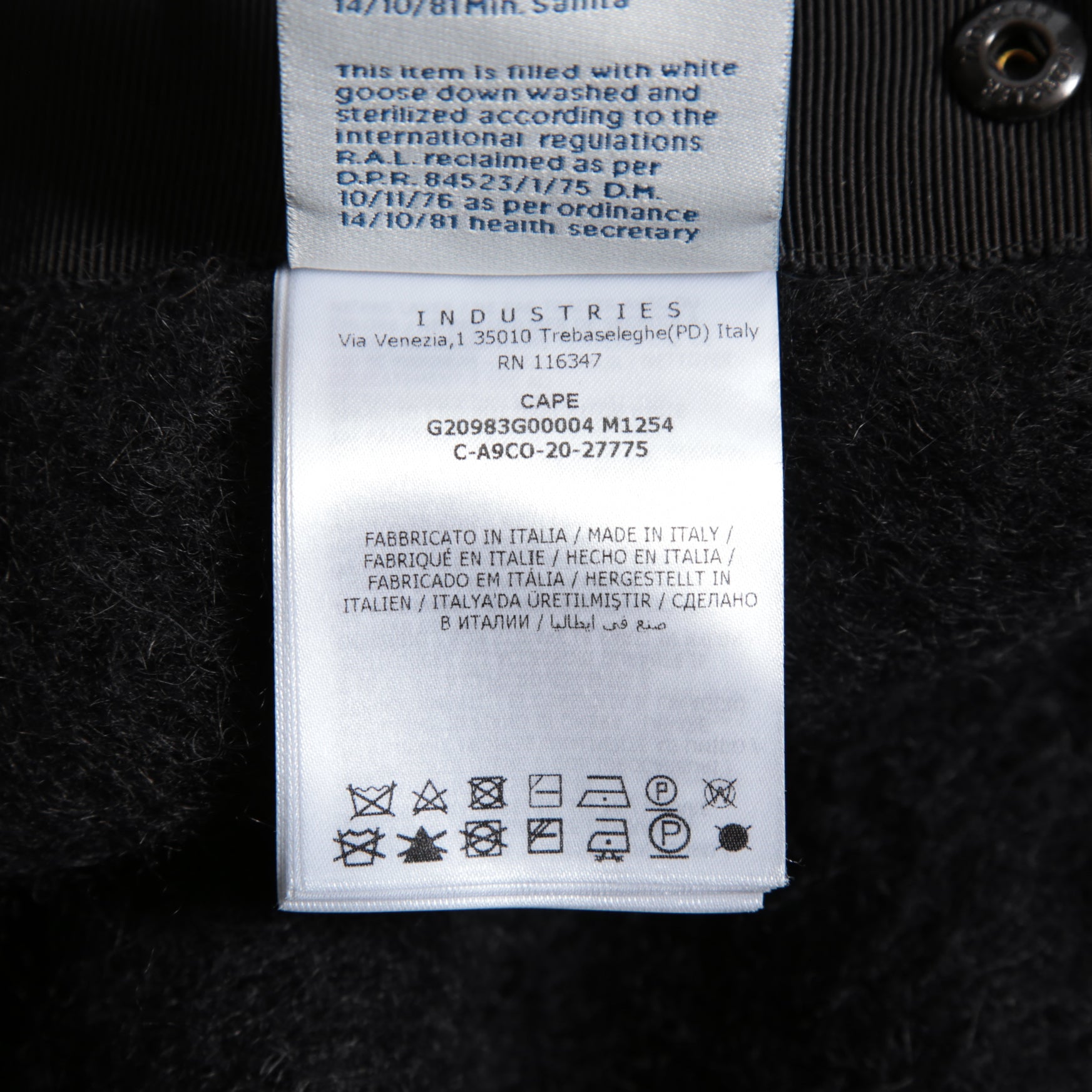 MONCLER モンクレール /  2022-2023AW / GRENOBLE MANTELLA グルノーブル マンテラ / ウール モヘア アルパカ ニット ポンチョ / ダウン入り   / size FREE (BLACK)