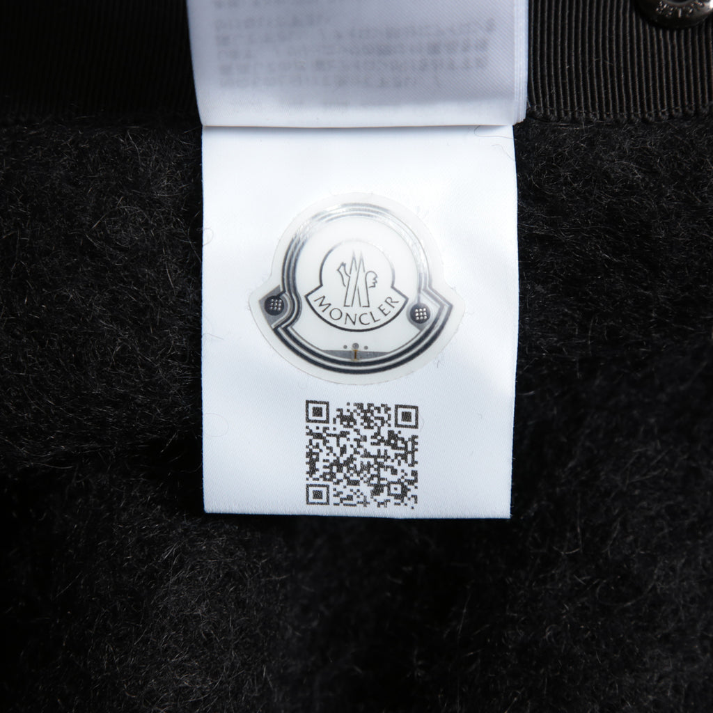 MONCLER モンクレール /  2022-2023AW / GRENOBLE MANTELLA グルノーブル マンテラ / ウール モヘア アルパカ ニット ポンチョ / ダウン入り   / size FREE (BLACK)