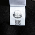 MONCLER モンクレール /  2022-2023AW / GRENOBLE MANTELLA グルノーブル マンテラ / ウール モヘア アルパカ ニット ポンチョ / ダウン入り   / size FREE (BLACK)