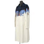 希少 極美品 FENDI フェンディ / 定価70万 23SS クラウド モチーフ ジャガード ダブル ロングコート / FF0690 AMZ9 / size 46 コート