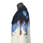 希少 極美品 FENDI フェンディ / 定価70万 23SS クラウド モチーフ ジャガード ダブル ロングコート / FF0690 AMZ9 / size 46 コート