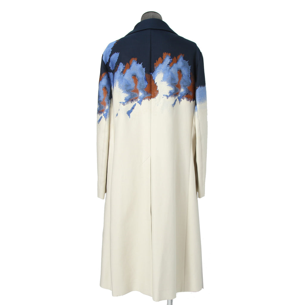 希少 極美品 FENDI フェンディ / 定価70万 23SS クラウド モチーフ ジャガード ダブル ロングコート / FF0690 AMZ9 / size 46 コート
