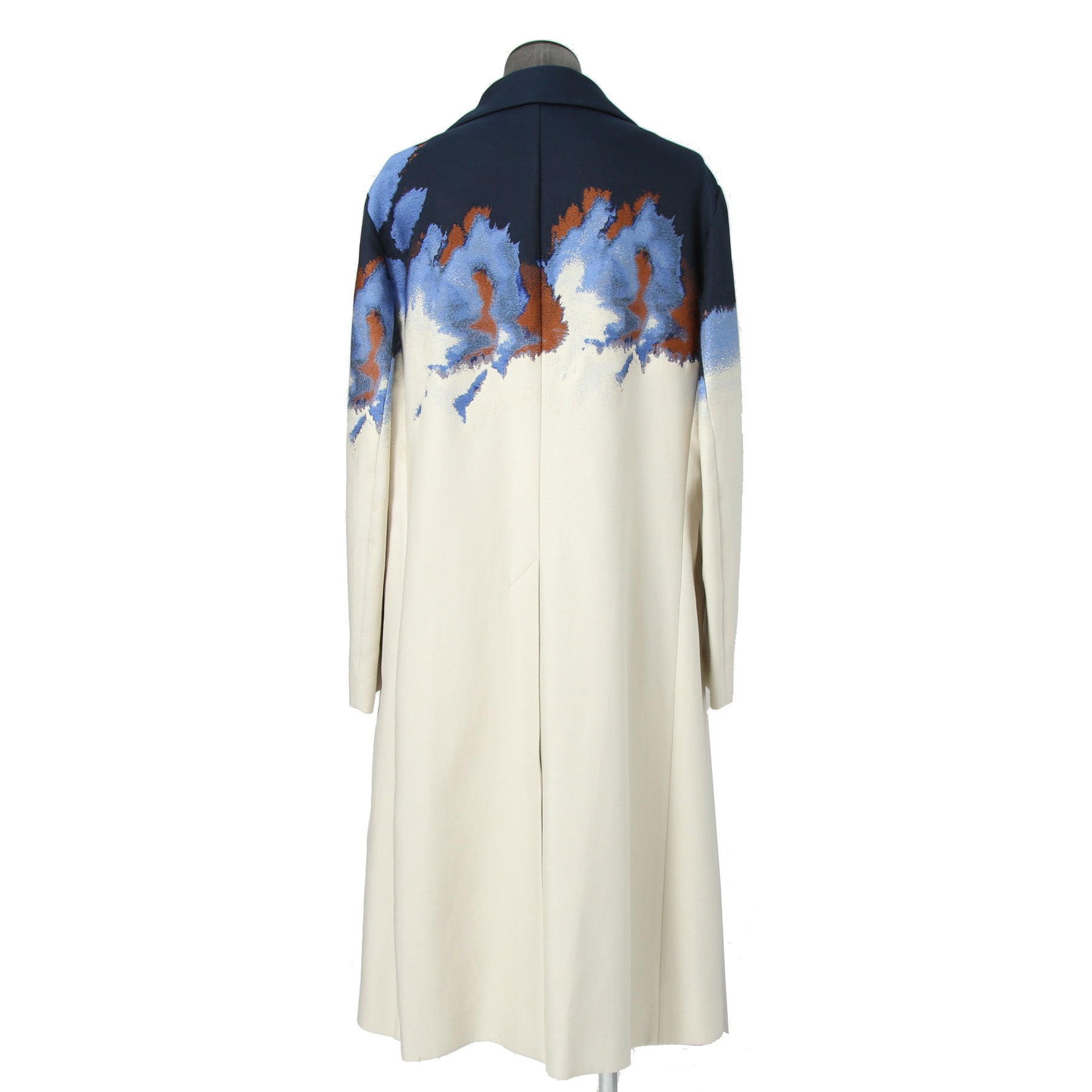 希少 極美品 FENDI フェンディ / 定価70万 23SS クラウド モチーフ ジャガード ダブル ロングコート / FF0690 AMZ9 / size 46 コート