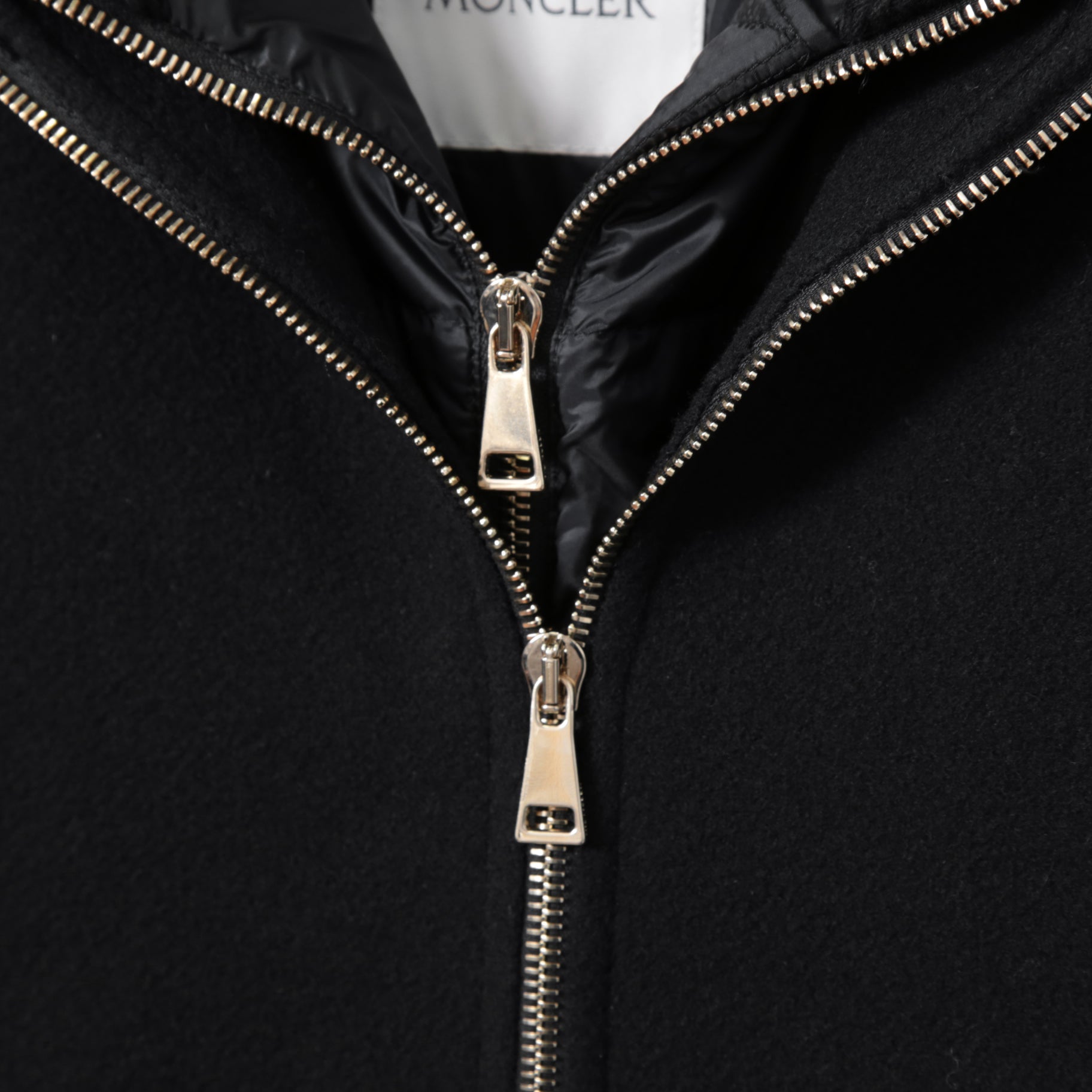 MONCLER モンクレール / 美品 2017 ACANTHUS / 3WAY ダウン コート / カシミヤ混 メルトン / size 1 (BLACK)