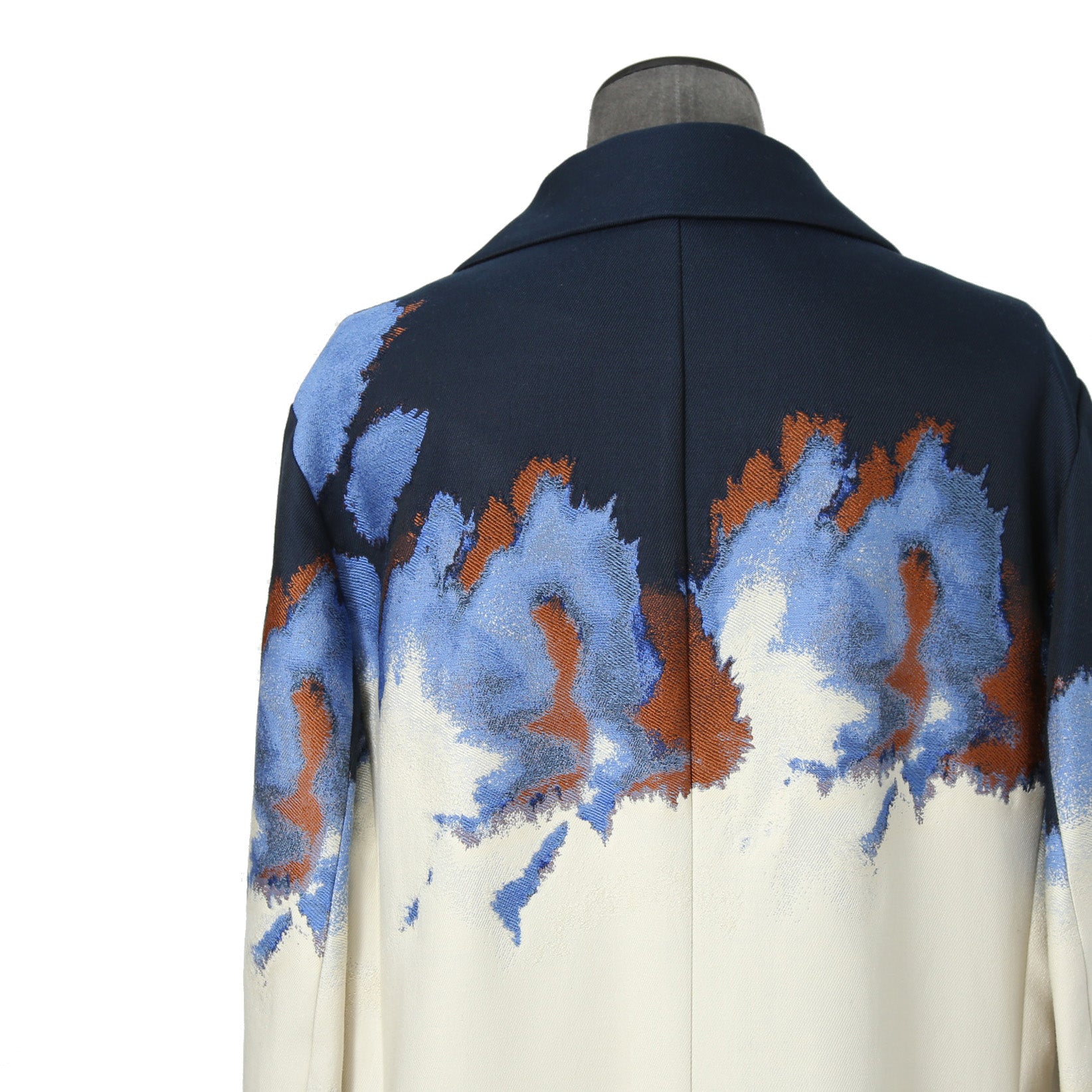 希少 極美品 FENDI フェンディ / 定価70万 23SS クラウド モチーフ ジャガード ダブル ロングコート / FF0690 AMZ9 / size 46 コート