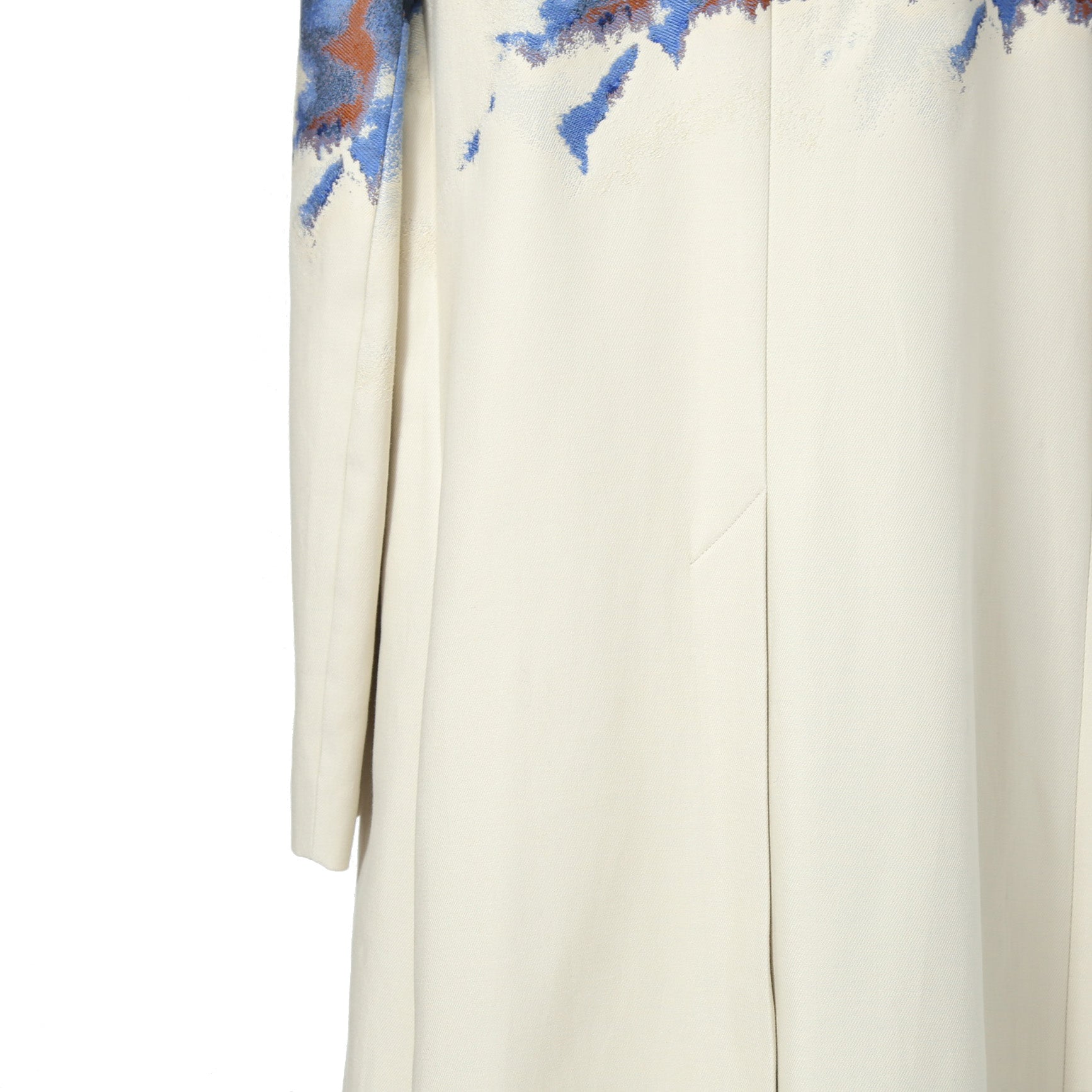 希少 極美品 FENDI フェンディ / 定価70万 23SS クラウド モチーフ ジャガード ダブル ロングコート / FF0690 AMZ9 / size 46 コート