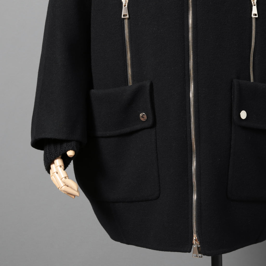 MONCLER モンクレール / 美品 2017 ACANTHUS / 3WAY ダウン コート / カシミヤ混 メルトン / size 1 (BLACK)