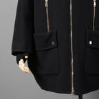 MONCLER モンクレール / 美品 2017 ACANTHUS / 3WAY ダウン コート / カシミヤ混 メルトン / size 1 (BLACK)