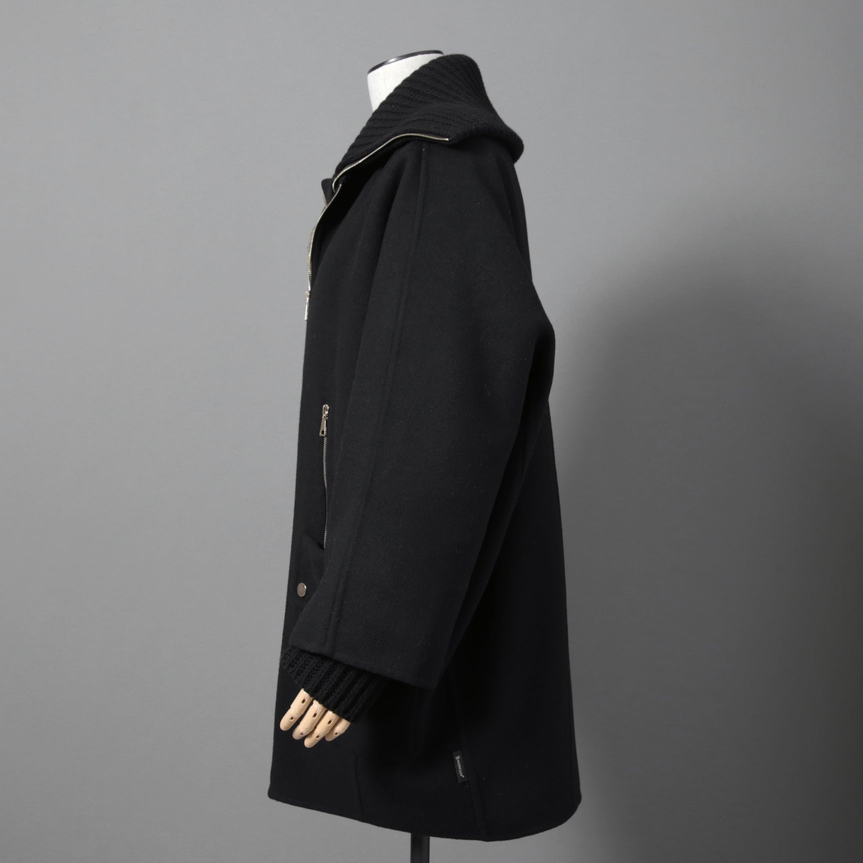 MONCLER モンクレール / 美品 2017 ACANTHUS / 3WAY ダウン コート / カシミヤ混 メルトン / size 1 (BLACK)