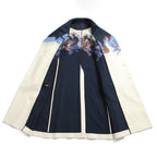希少 極美品 FENDI フェンディ / 定価70万 23SS クラウド モチーフ ジャガード ダブル ロングコート / FF0690 AMZ9 / size 46 コート