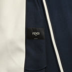 希少 極美品 FENDI フェンディ / 定価70万 23SS クラウド モチーフ ジャガード ダブル ロングコート / FF0690 AMZ9 / size 46 コート