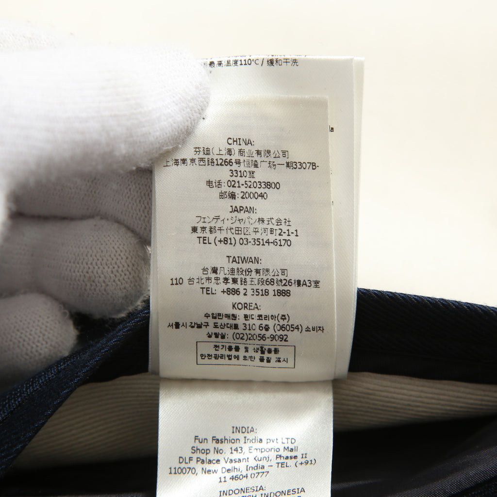 希少 極美品 FENDI フェンディ / 定価70万 23SS クラウド モチーフ ジャガード ダブル ロングコート / FF0690 AMZ9 / size 46 コート