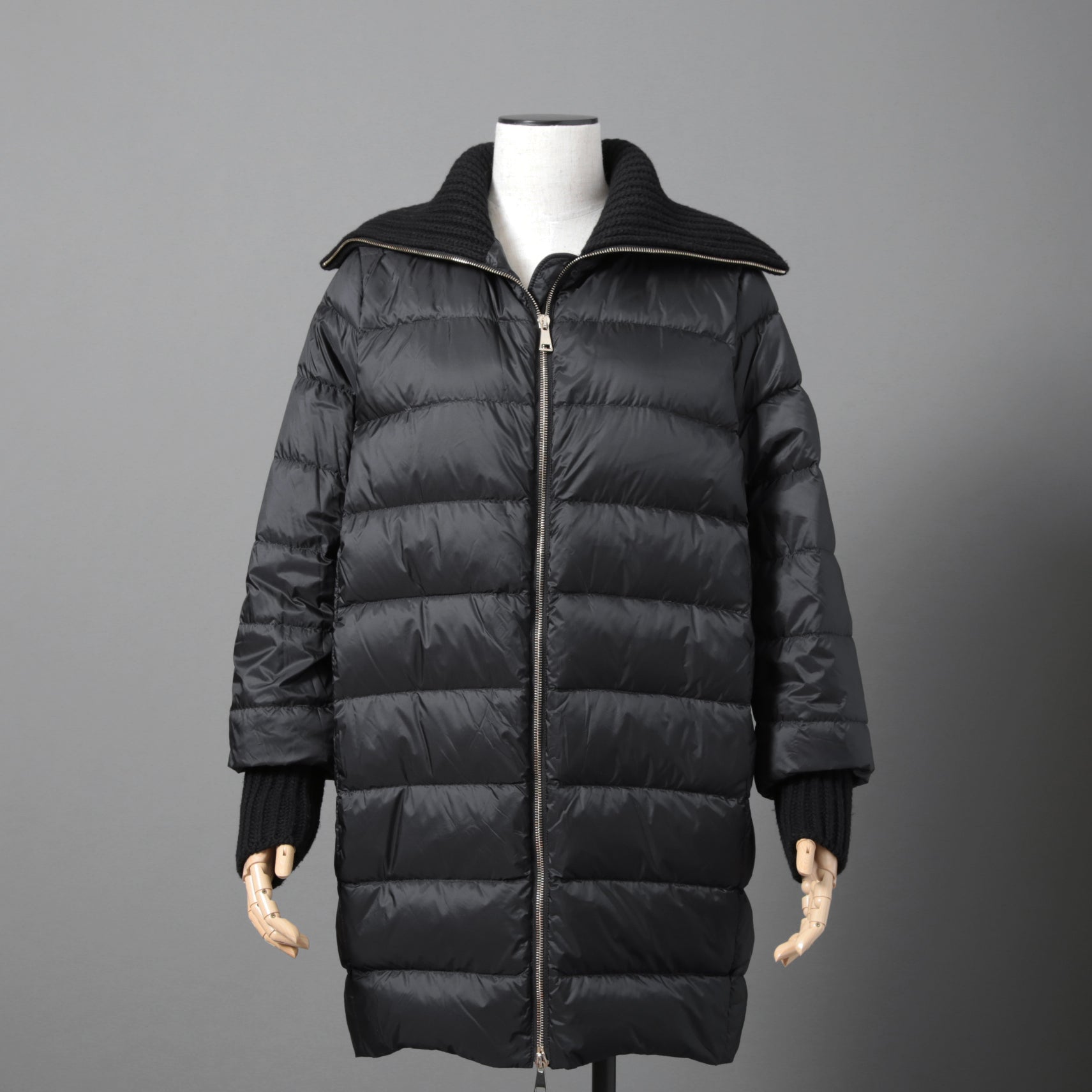 MONCLER モンクレール / 美品 2017 ACANTHUS / 3WAY ダウン コート / カシミヤ混 メルトン / size 1 (BLACK)