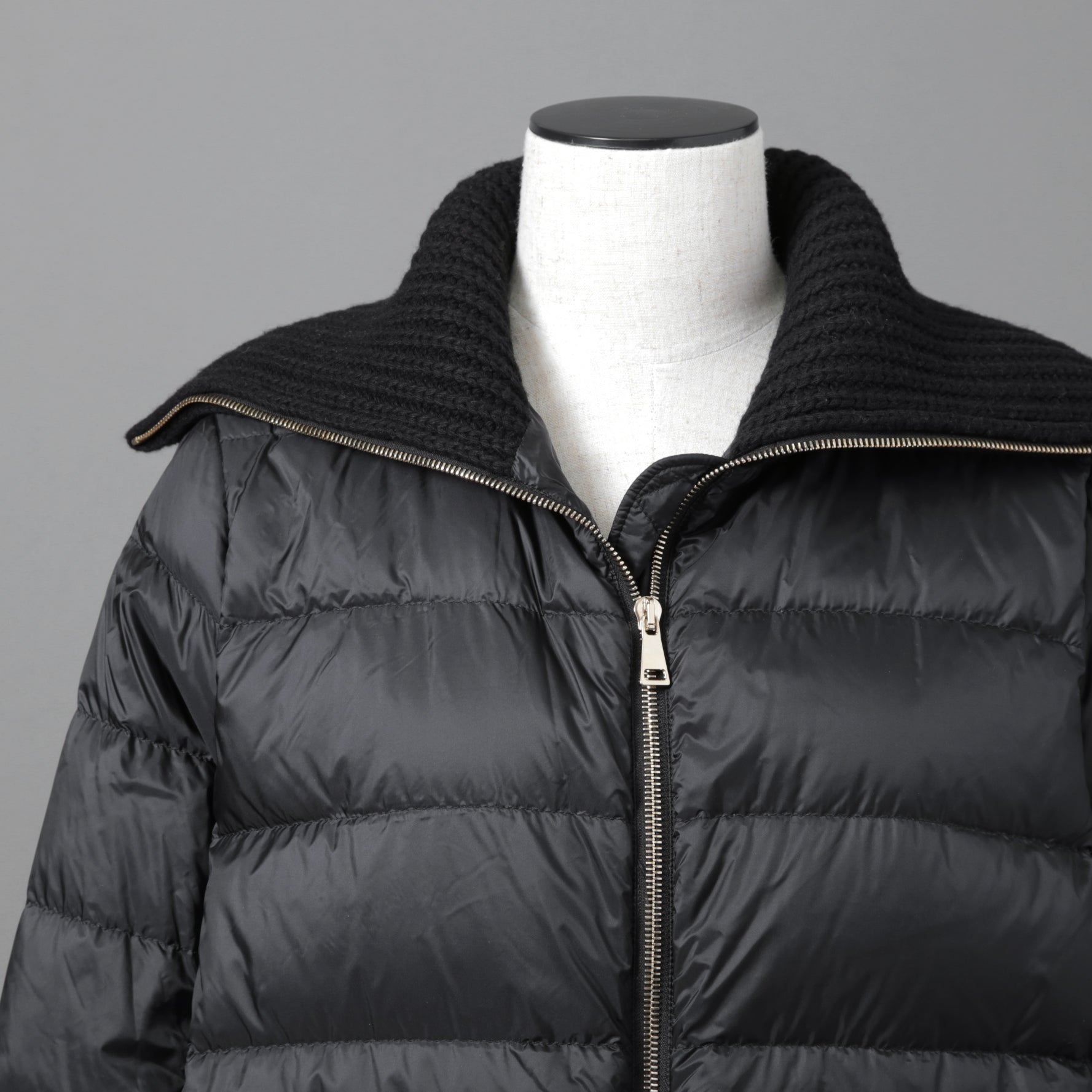 MONCLER モンクレール / 美品 2017 ACANTHUS / 3WAY ダウン コート / カシミヤ混 メルトン / size 1 (BLACK)