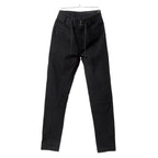 Ann Demeulemeester アンドゥムルメステール / 24SS ストレッチ ハイウエスト スリム テーパード パンツ / size XS (BLACK)