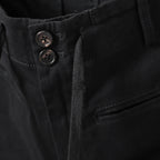 Ann Demeulemeester アンドゥムルメステール / 24SS ストレッチ ハイウエスト スリム テーパード パンツ / size XS (BLACK)