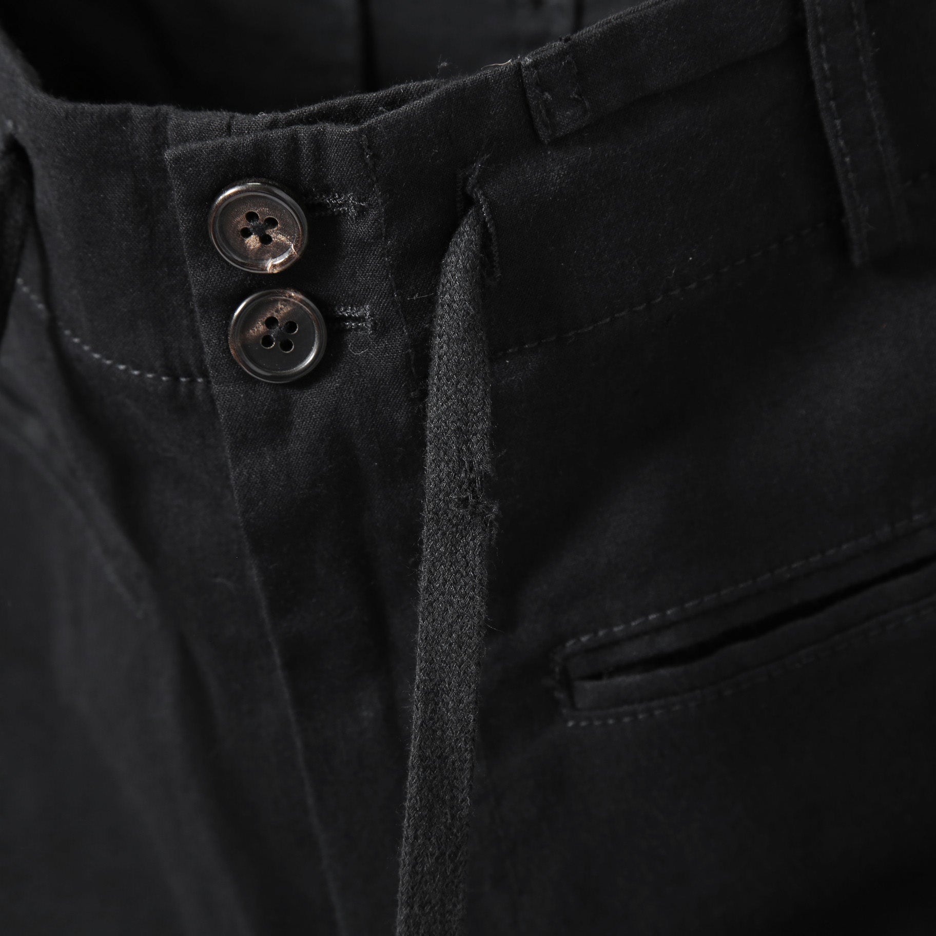 Ann Demeulemeester アンドゥムルメステール / 24SS ストレッチ ハイウエスト スリム テーパード パンツ / size XS (BLACK)