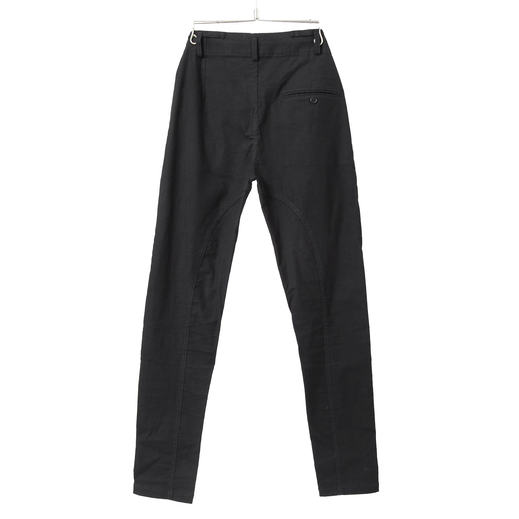 Ann Demeulemeester アンドゥムルメステール / 24SS ストレッチ ハイウエスト スリム テーパード パンツ / size XS (BLACK)