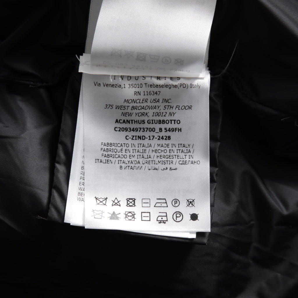 MONCLER モンクレール / 美品 2017 ACANTHUS / 3WAY ダウン コート / カシミヤ混 メルトン / size 1 (BLACK)