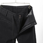 Ann Demeulemeester アンドゥムルメステール / 24SS ストレッチ ハイウエスト スリム テーパード パンツ / size XS (BLACK)