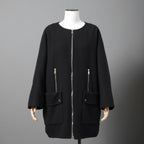 MONCLER モンクレール / 美品 2017 ACANTHUS / 3WAY ダウン コート / カシミヤ混 メルトン / size 1 (BLACK)