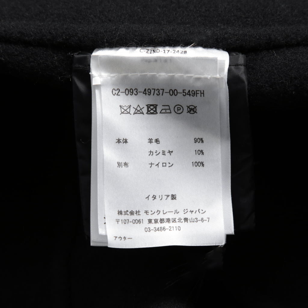 MONCLER モンクレール / 美品 2017 ACANTHUS / 3WAY ダウン コート / カシミヤ混 メルトン / size 1 (BLACK)