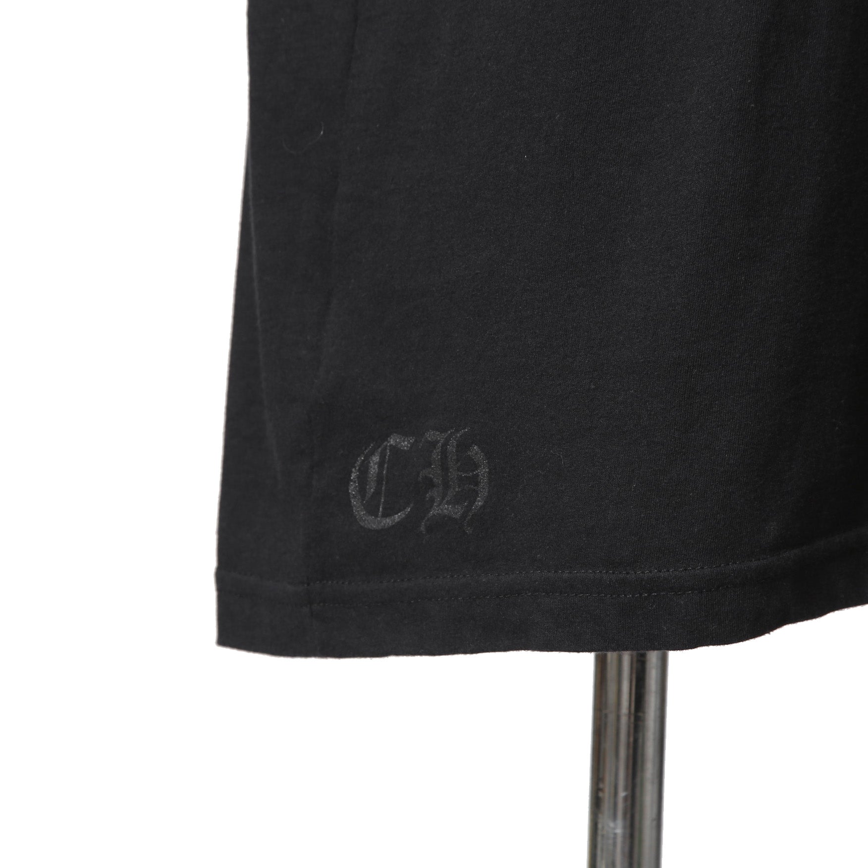 CHROME HEARTS クロムハーツ 20SS 美品 Made In Hollywood バック英字プリント スクロールラベル 半袖Tシャツ size L BLACK YELLOW 国内正規品