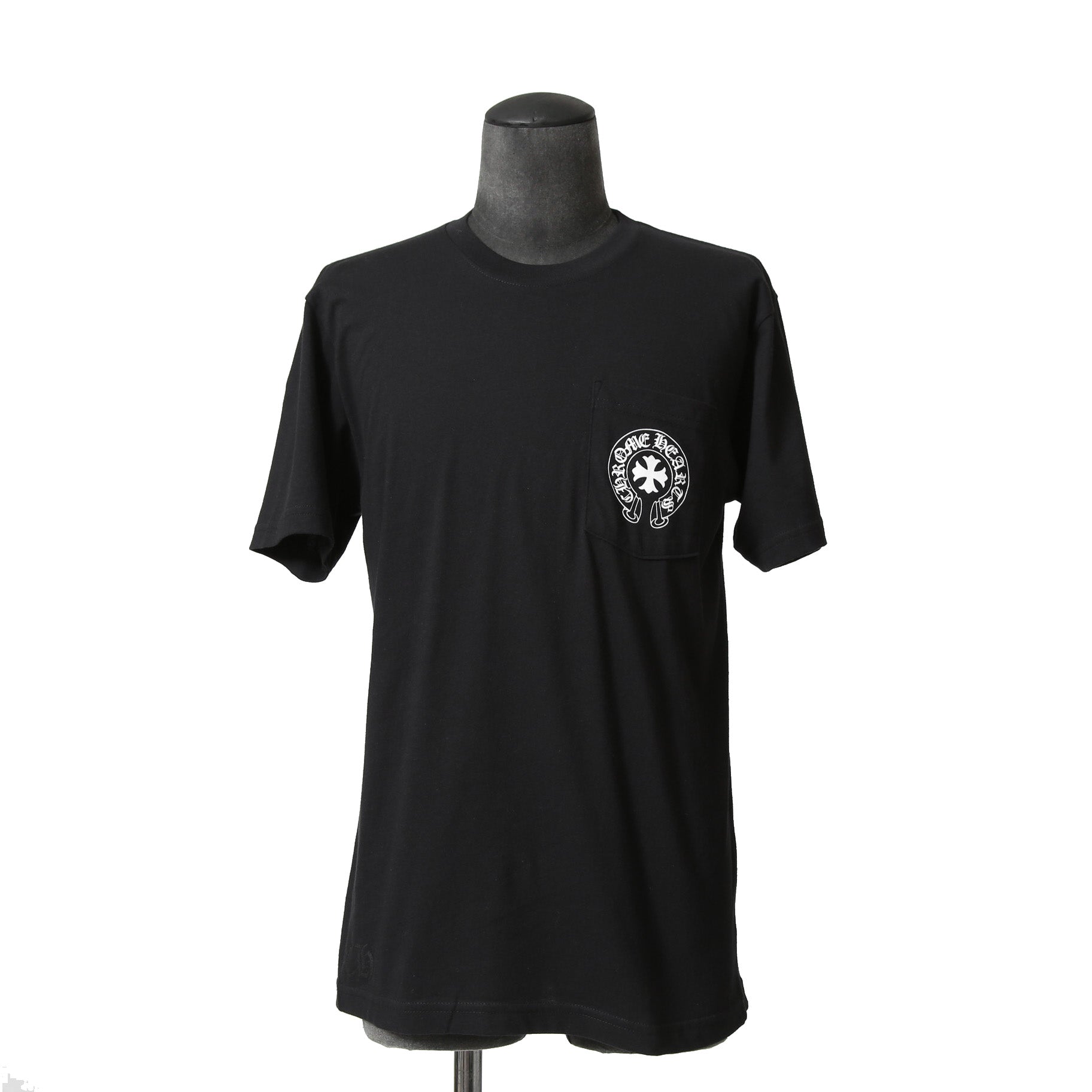 CHROME HEARTS クロムハーツ 20SS 美品 Made In Hollywood バック英字プリント スクロールラベル 半袖Tシャツ size M BLACK WHITE 国内正規品
