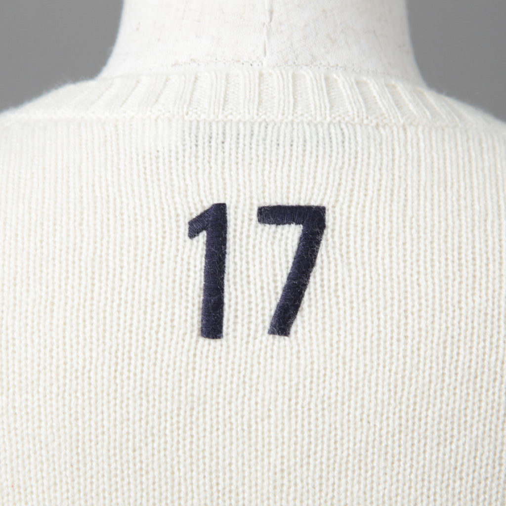 Dior クリスチャン ディオール / 美品 DIOR L'ÉTOILEディオール レトワール エンブロイダリー（刺繍）カシミヤシルク ニットセーター / 014S52WJ029 / size 38 / アイボリー