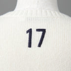 Dior クリスチャン ディオール / 美品 DIOR L'ÉTOILEディオール レトワール エンブロイダリー（刺繍）カシミヤシルク ニットセーター / 014S52WJ029 / size 38 / アイボリー