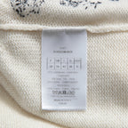 Dior クリスチャン ディオール / 美品 DIOR L'ÉTOILEディオール レトワール エンブロイダリー（刺繍）カシミヤシルク ニットセーター / 014S52WJ029 / size 38 / アイボリー