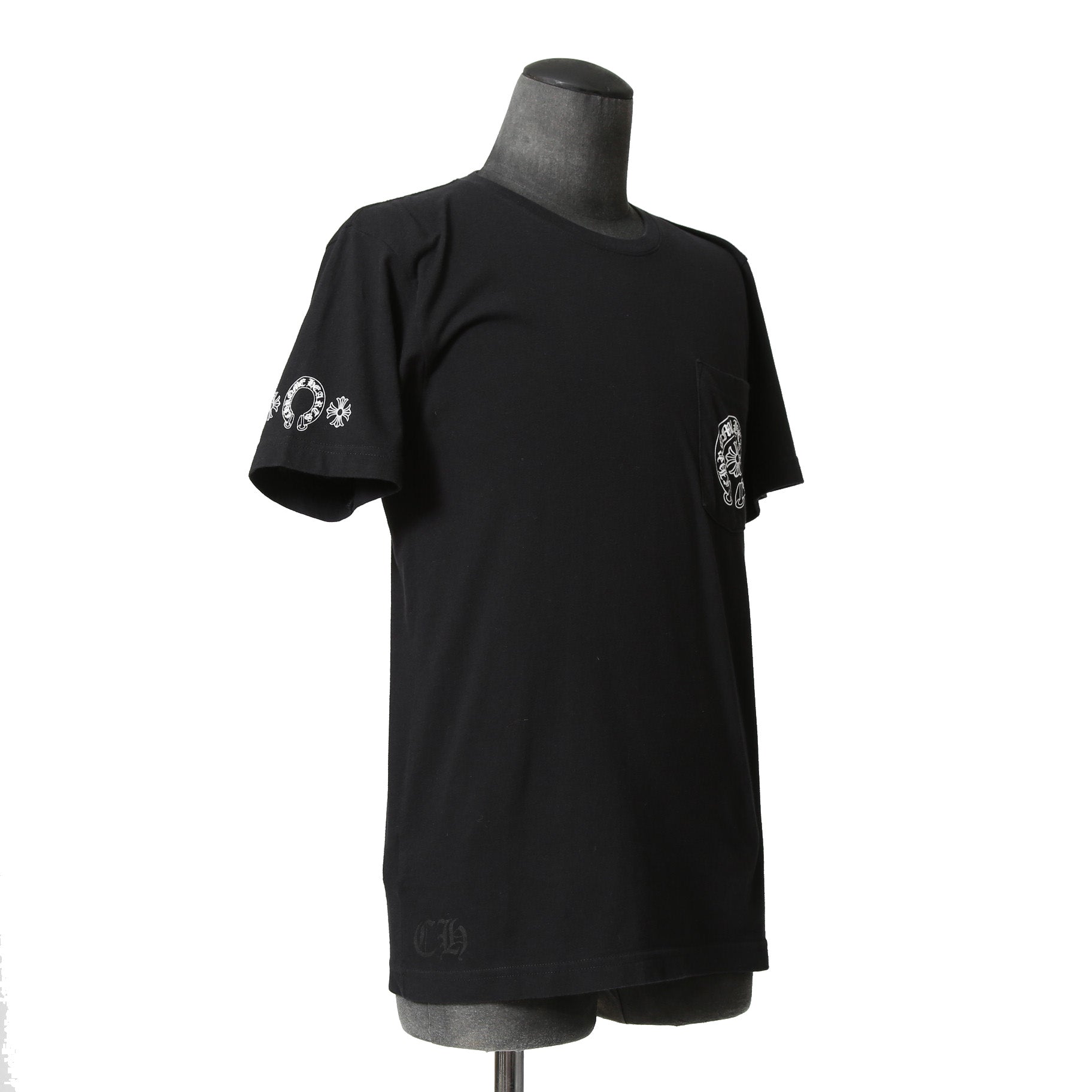 CHROME HEARTS クロムハーツ / 美品 Multi Color Horse Shoe T-shirt ホースシュー マルチカラー 半袖Tシャツ / size M (BLACK) 国内正規品